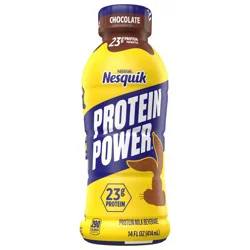 NESQUIK Protein Power Chocolate Protein Milk Drink, Ready to Drink 14 fl oz.