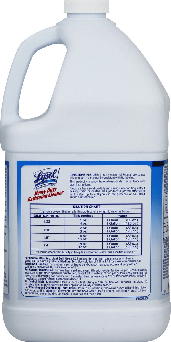slide 7 of 7, Lysol Bathroom Cleaner 128 oz, 128 oz