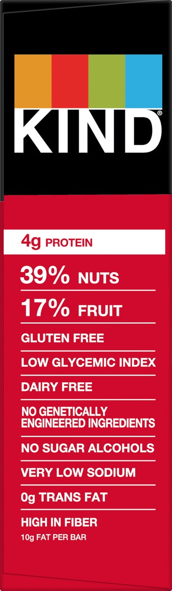 slide 5 of 6, KIND Healthy Snack Bar, Dark Chocolate Cherry Cashew, 4g Protein, Gluten Free Bars, 1.4 OZ, (6 Ct), 6 ct