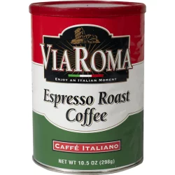 Via Roma Italian Espresso Coffee - 10.5 oz