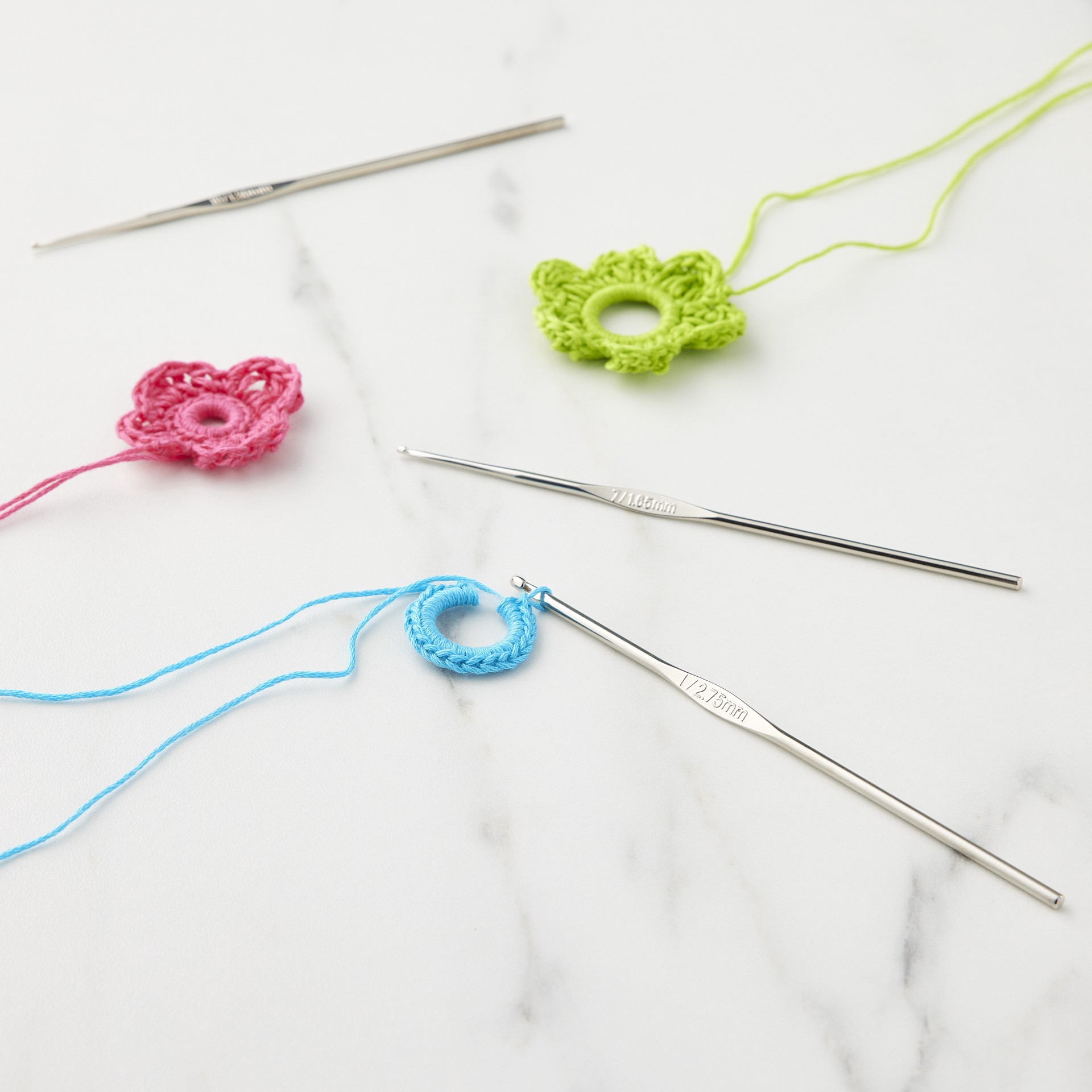 slide 3 of 3, Steel Crochet Hook Set By Loops & Threads, 1/7/10, us 7