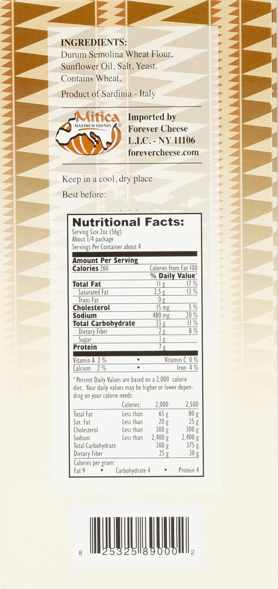 slide 10 of 13, Toketti Di-Pant Carasau Mit Toketti Di Forever Cheese Sardinian Flatbread, 7 oz
