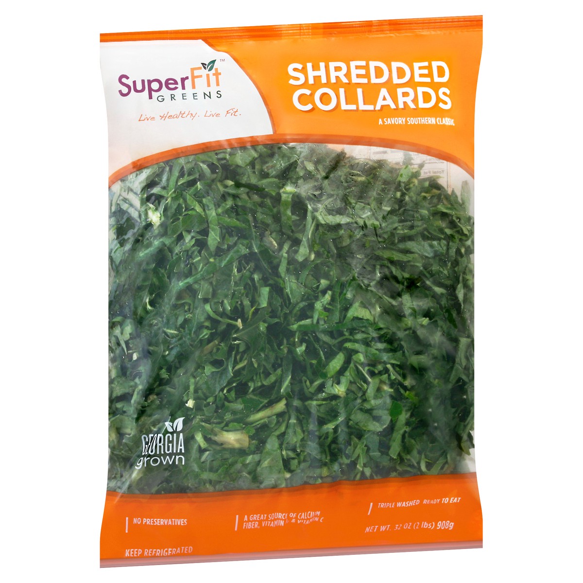slide 5 of 9, Superfit Greens Collards 32 oz Bag, 2 lb