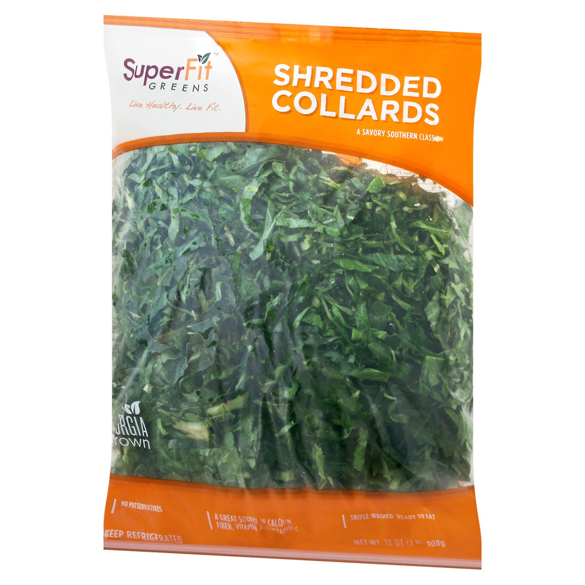slide 7 of 9, Superfit Greens Collards 32 oz Bag, 2 lb