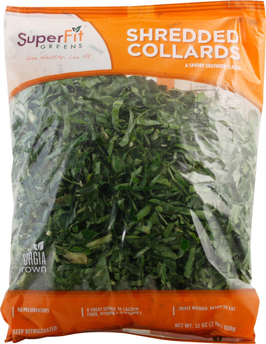 slide 1 of 9, Superfit Greens Collards 32 oz Bag, 2 lb