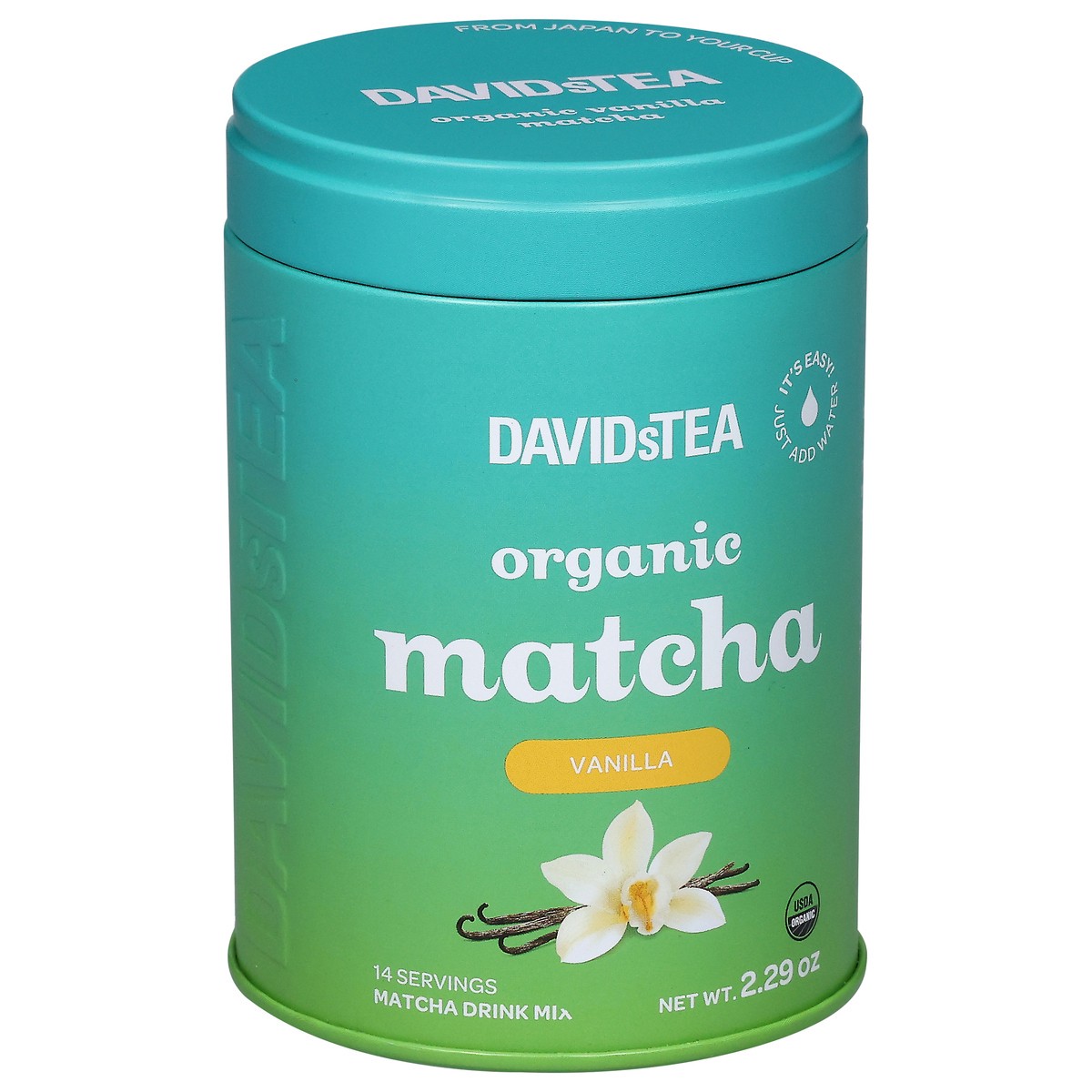 slide 2 of 4, DavidsTea Organic Vanilla Matcha Drink Mix 2.29 oz, 2.29 oz