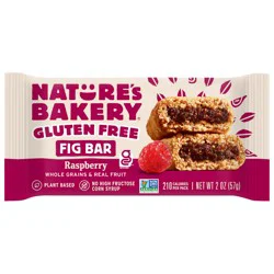 Nature's Bakery Raspberry Gluten Free Fig Bar, Snack Bar, 1 Each