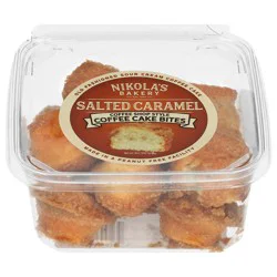Nikola's Bakery Coffee Shop Style Salted Caramel Coffee Cake Bites 8 oz