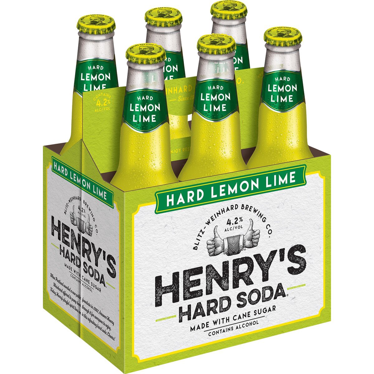 slide 2 of 5, Henry's Hard Soda, 6 ct