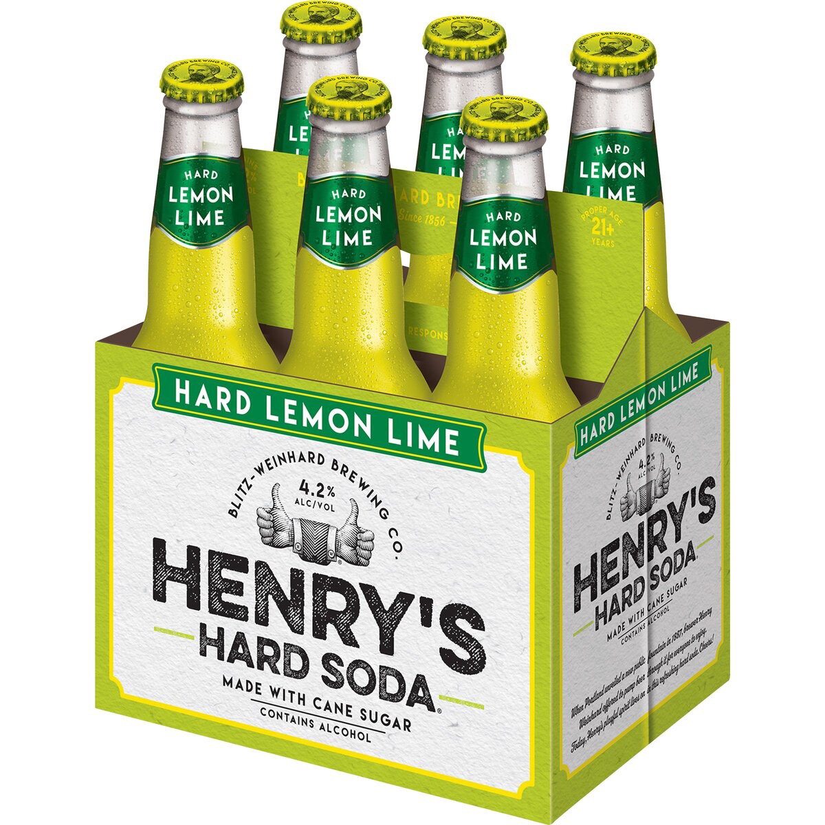 slide 5 of 5, Henry's Hard Soda, 6 ct