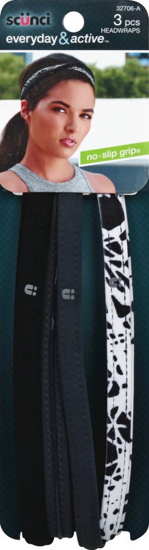 slide 1 of 1, scünci Scunci Headwraps, 3 ct
