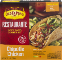 slide 1 of 1, Old El Paso Chipotle Chicken Soft Taco Dinner Kit, 12.5 oz