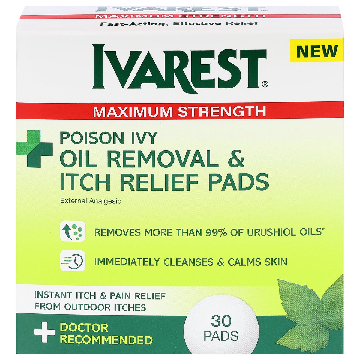 slide 1 of 13, Ivarest Poison Ivy Maximum Strength Oil Removal & Itch Relief Pads - 30 Each, 30 ct