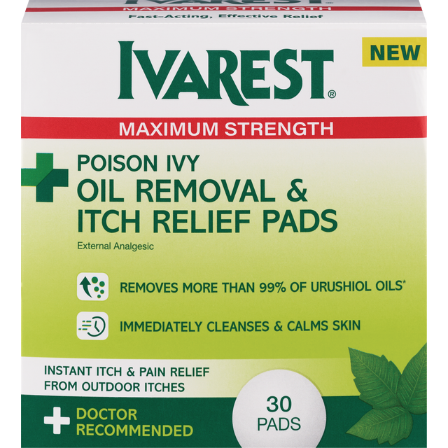slide 1 of 1, Ivarest Poison Ivy Removal Pad, 30 ct