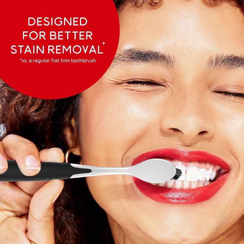 slide 5 of 9, Colgate Optic White Soft Charcoal Toothbrushes 2 ea, 2 ct