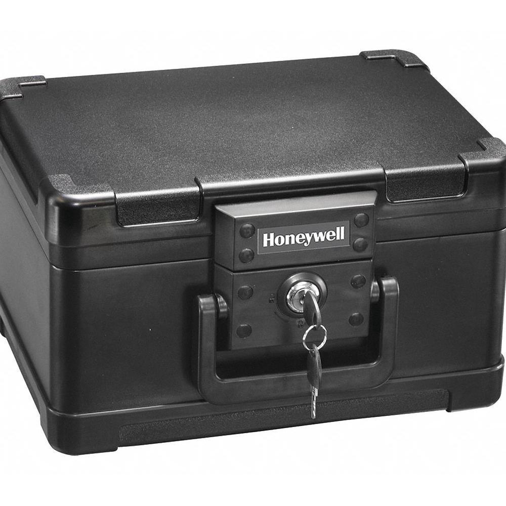 slide 1 of 3, Honeywell 30 Minute Fire Safe Box Chest With Carry Handle - Black, 1 ct