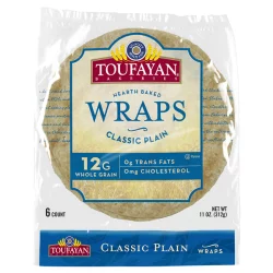 Toufayan Flavored Wraps - Plain
