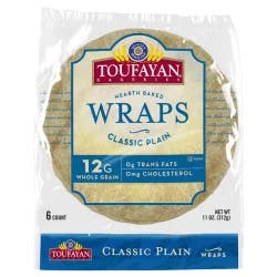 Toufayan Flavored Wraps - Plain