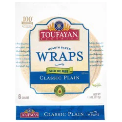 Toufayan Flavored Wraps - Plain