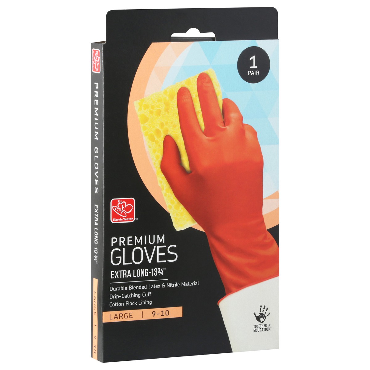 slide 3 of 9, Harris Teeter Prem Household Glove Lrg, 1 ct