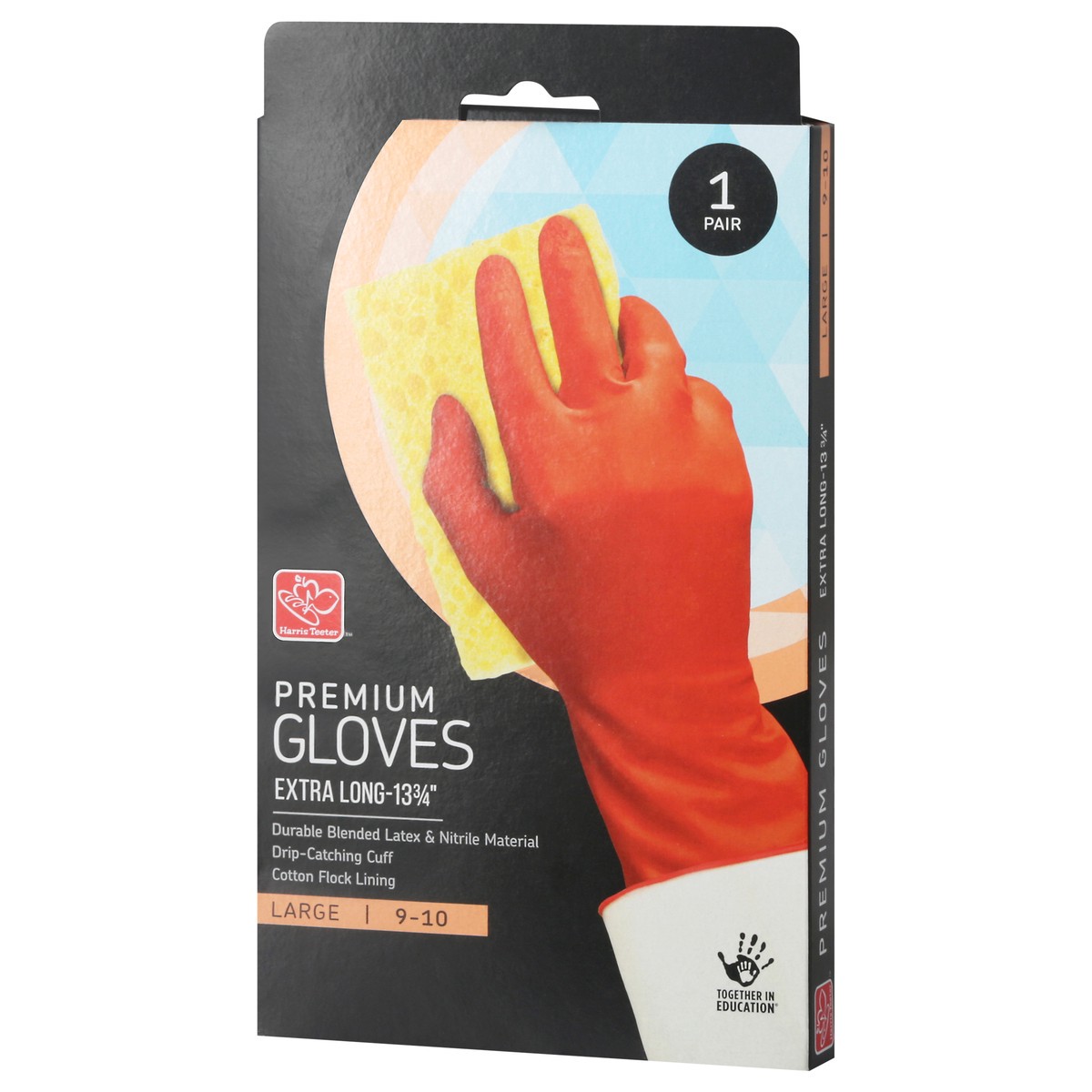 slide 5 of 9, Harris Teeter Prem Household Glove Lrg, 1 ct