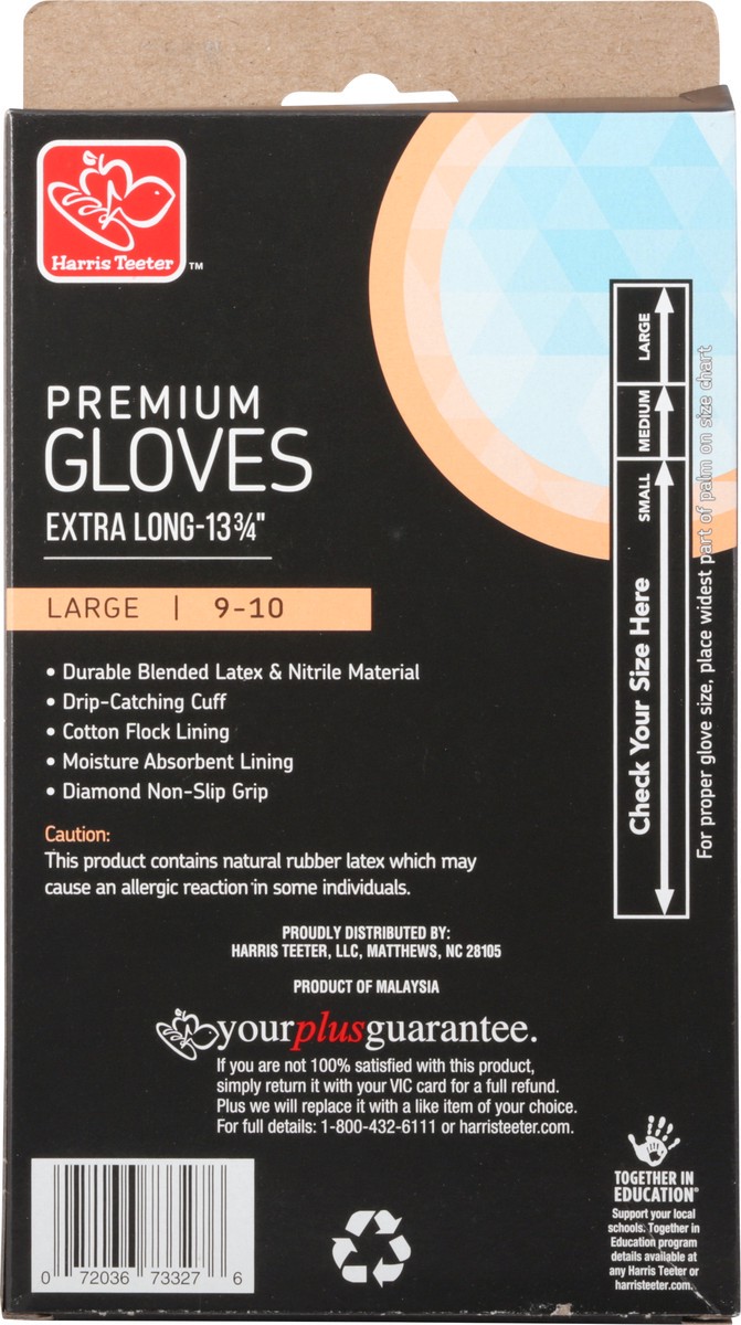 slide 9 of 9, Harris Teeter Prem Household Glove Lrg, 1 ct