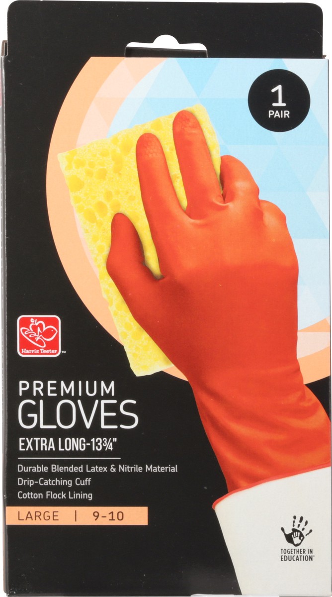 slide 2 of 9, Harris Teeter Prem Household Glove Lrg, 1 ct