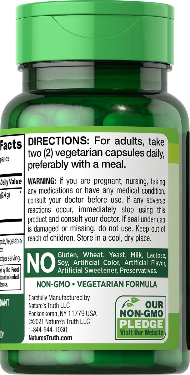 slide 4 of 5, Nature's Truth Bilberry, 1200 Mg, Quick Release Capsules, 100 ct