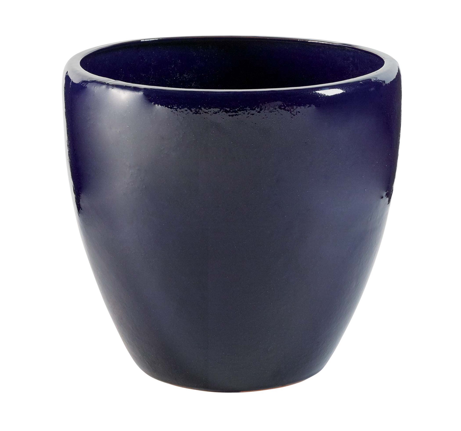 slide 1 of 1, Blue Orange Pottery Medium Cone Planter Cobalt, 1 ct