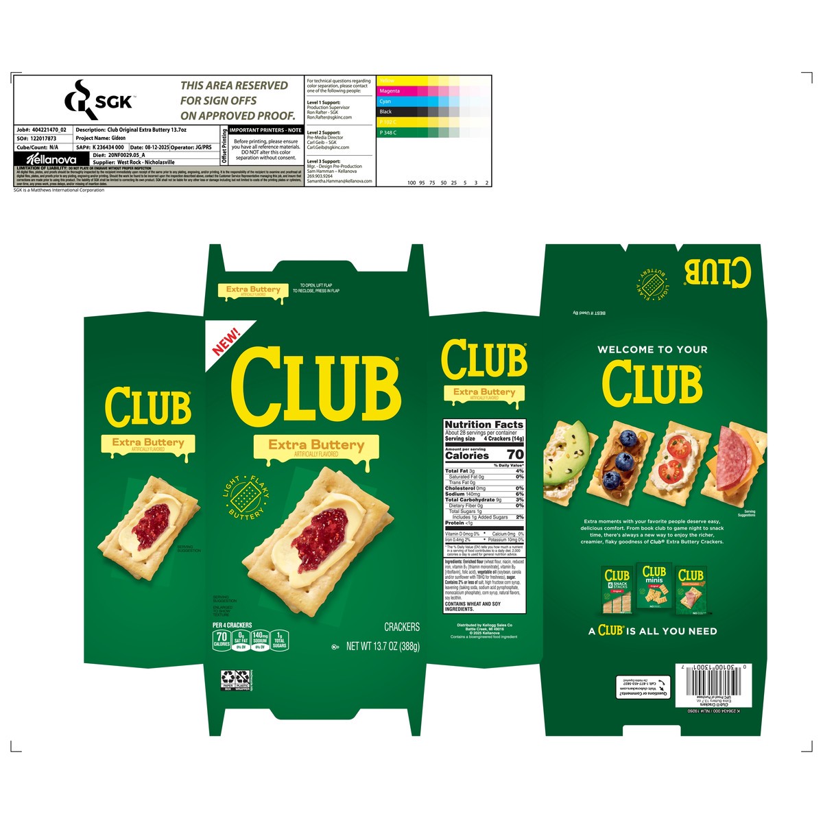 slide 5 of 14, "club Crkr Xtra Buttery", 13 inoz in