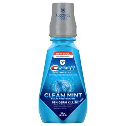 Crest Mouthwash Pro Health Complete Clean, CPC (cetylpyridinium chloride) Antigingivitis/Antiplaque, Alcohol Free, Clean Mint, 500 mL (16.9 fl oz)