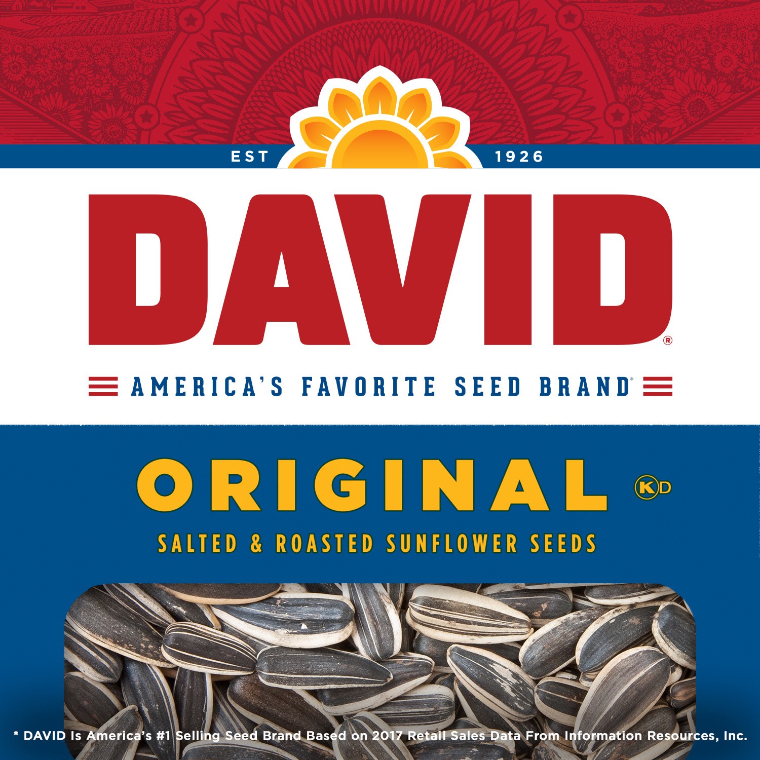 slide 3 of 5, David Roasted and Salted Original Sunflower Seeds, Keto Friendly Snack, 14.5 oz. Bag, 14.5 oz