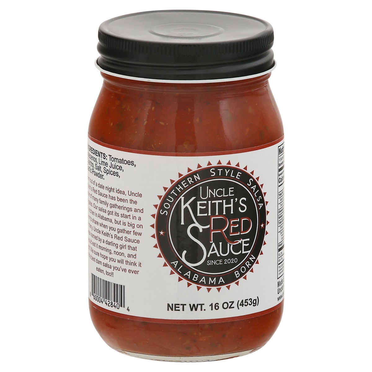 slide 3 of 9, Uncle Keith's Red Sauce Southern Style Salsa 16 oz, 16 oz