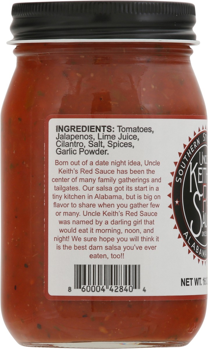 slide 4 of 9, Uncle Keith's Red Sauce Southern Style Salsa 16 oz, 16 oz