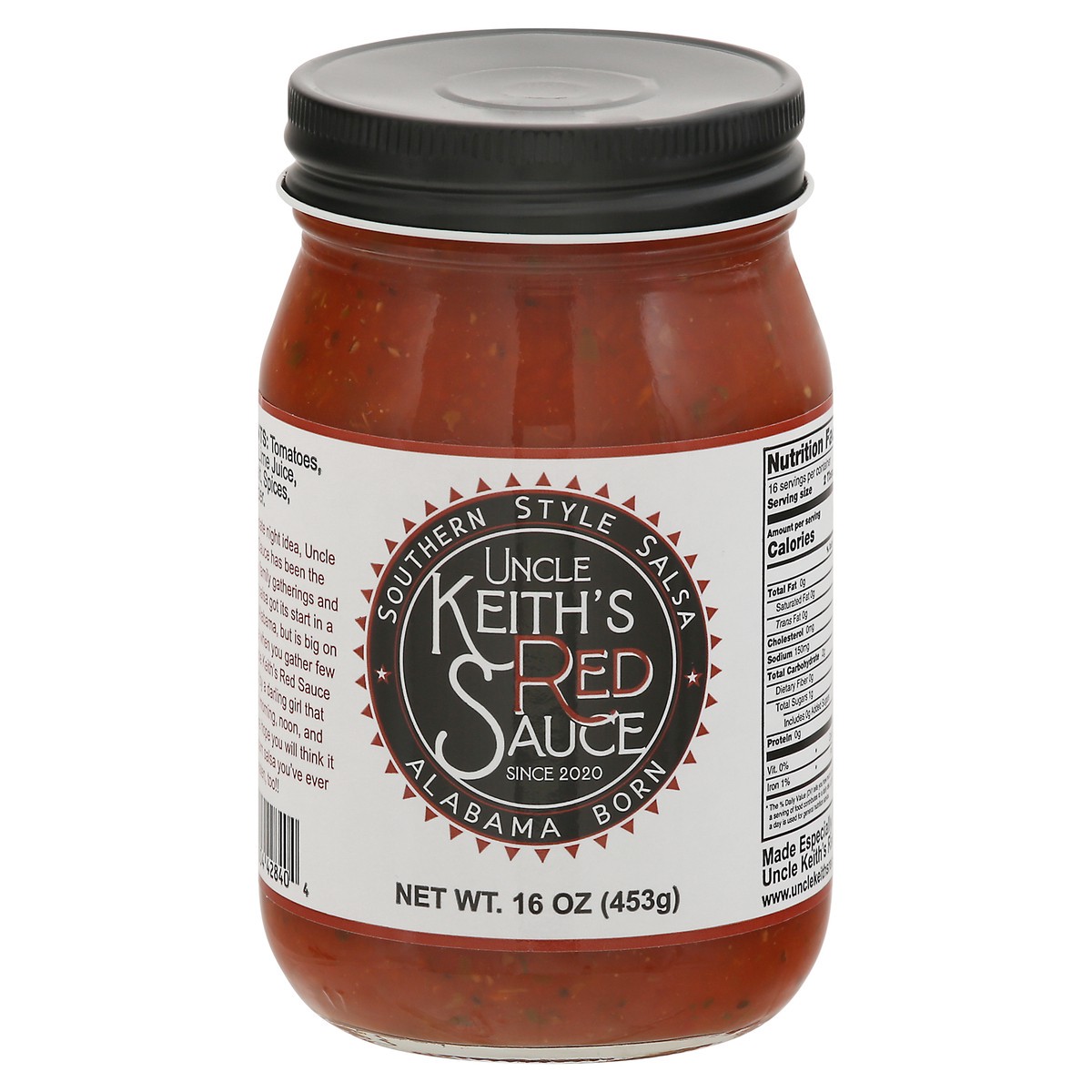slide 1 of 9, Uncle Keith's Red Sauce Southern Style Salsa 16 oz, 16 oz