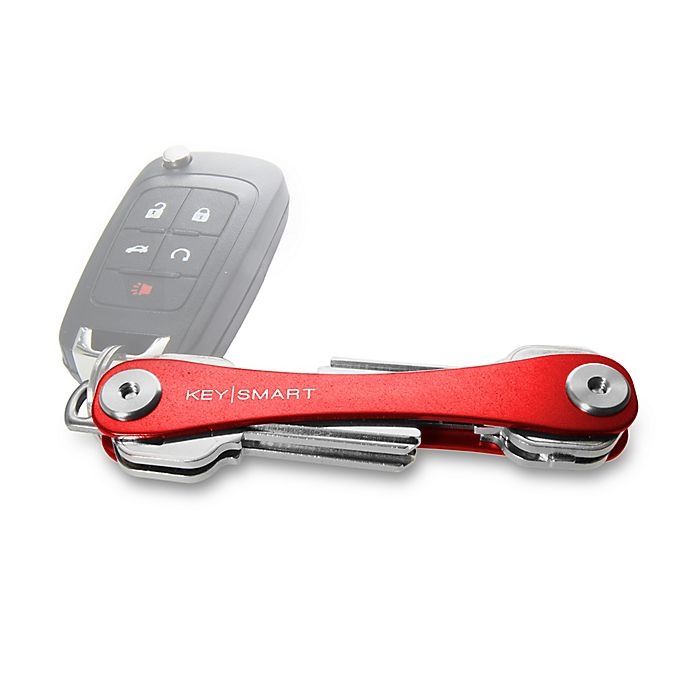 slide 1 of 2, KeySmart Aluminum Compact Key Organizer - Red, 1 ct