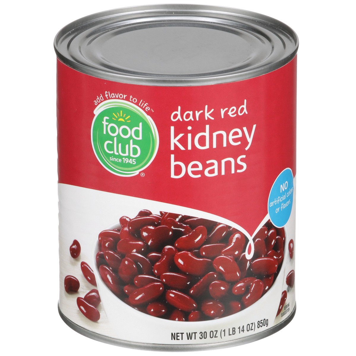 slide 2 of 9, Food Club Dark Red Kidney Beans, 30 oz