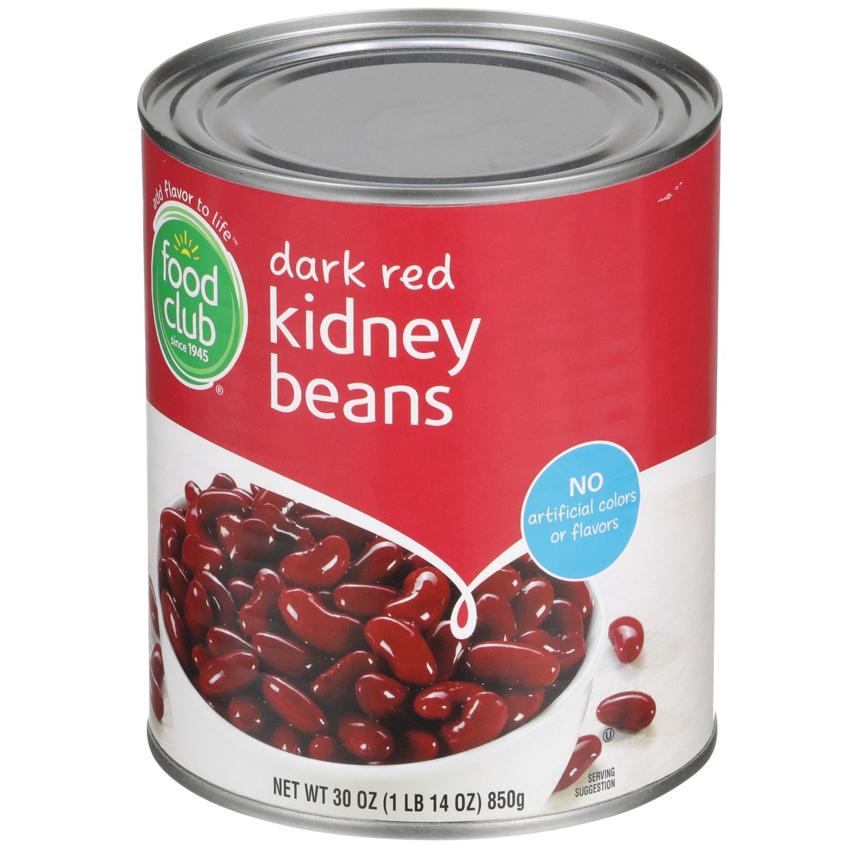 slide 3 of 9, Food Club Dark Red Kidney Beans, 30 oz