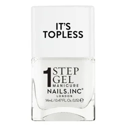 Nails Inc. Go Top Less Emma Nail Polish - White Glow - 0.47 fl oz
