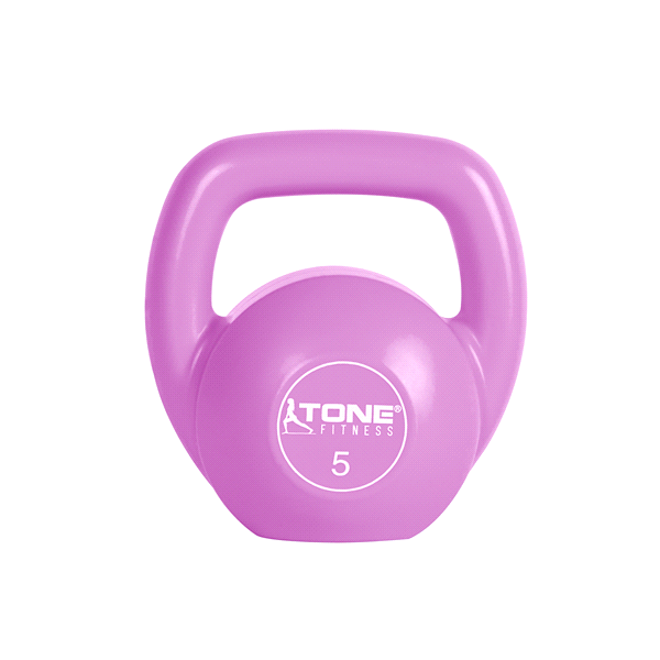 slide 1 of 13, Tone Fitness Vinyl Coated Cement Filled Kettlebell Weights, 1 ct