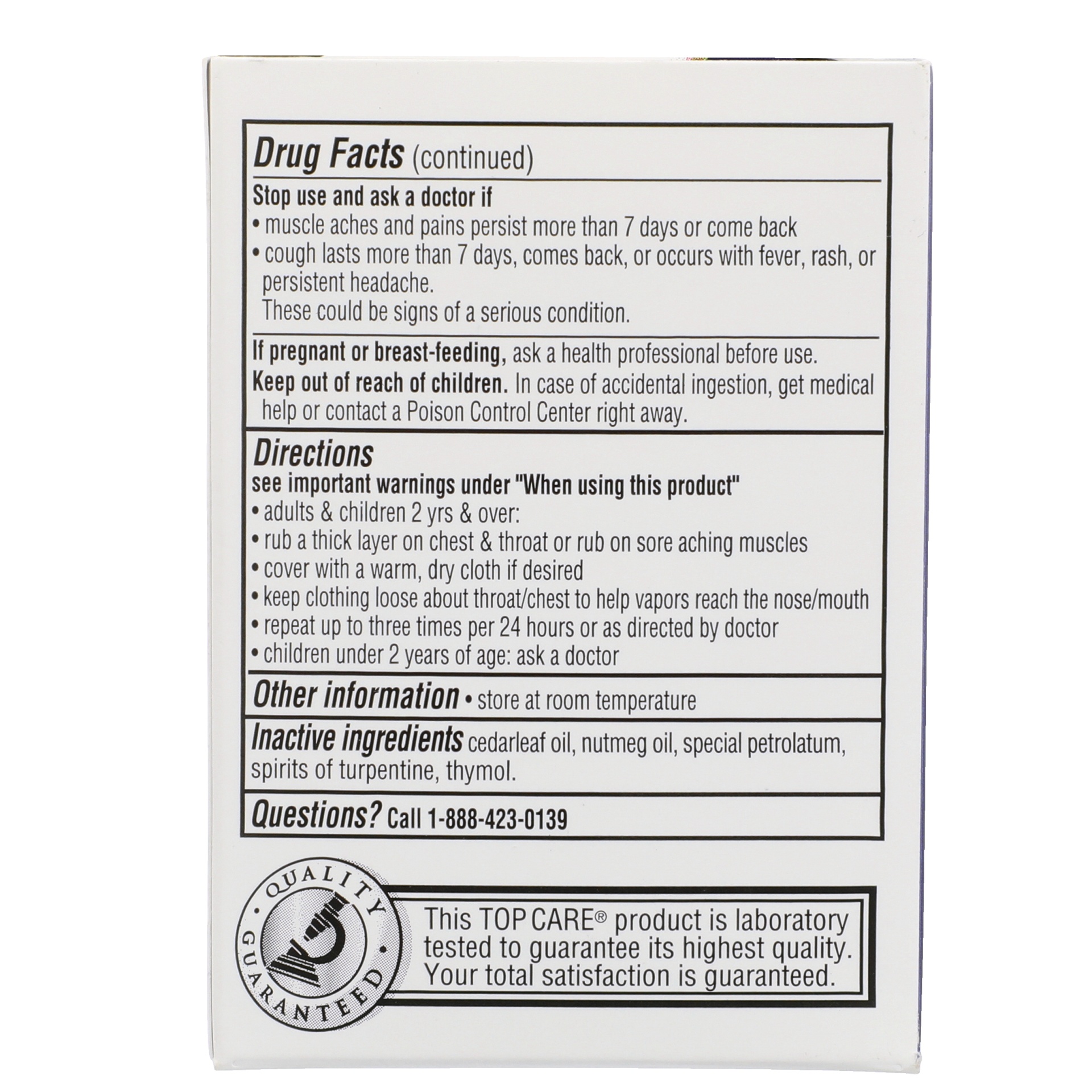 TopCare Medicated Chest Rub 3.53 oz Shipt