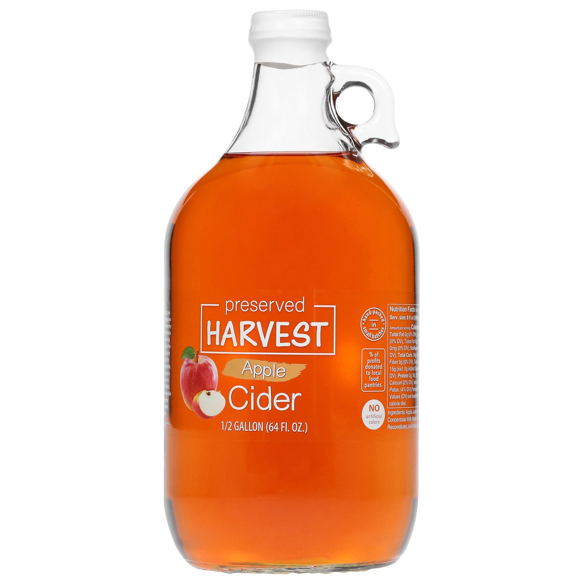 slide 8 of 12, Preserved Harvest Apple Cider 0.5 gal, 1/2 gal