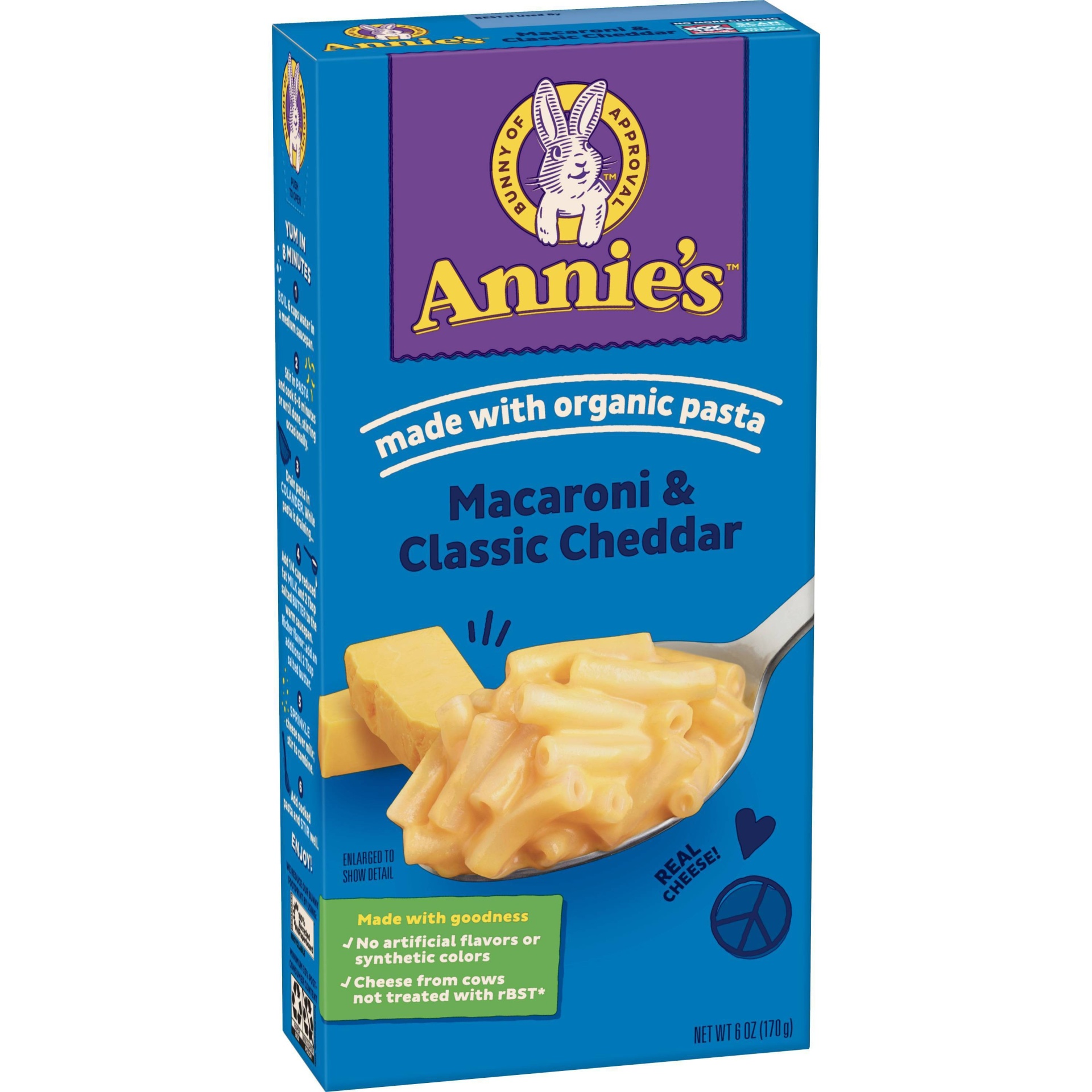 slide 1 of 9, Annie's Classic Cheddar Macaroni Cheese, 6 oz