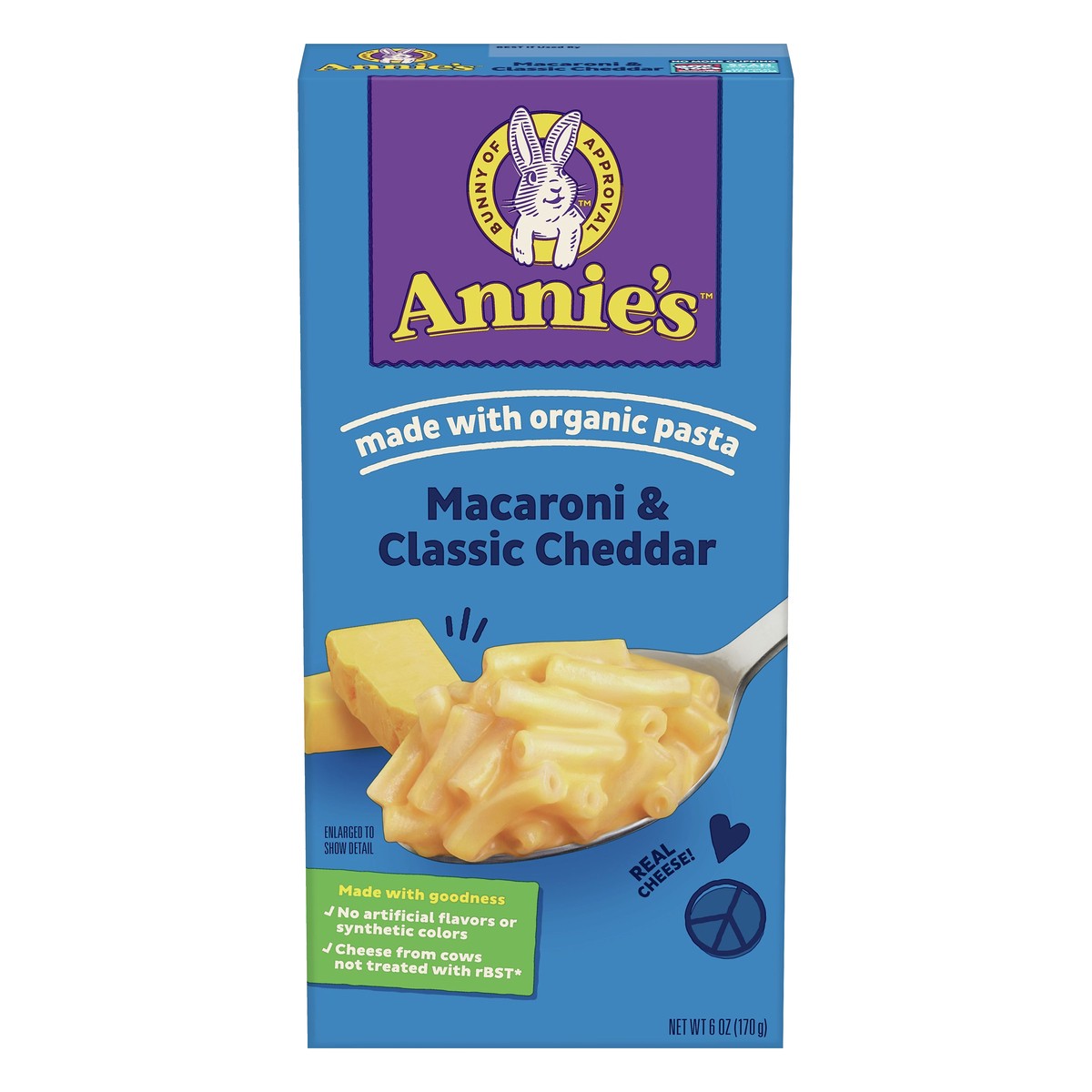 slide 1 of 1, Annie's Classic Cheddar Macaroni & Cheese 6 oz, 6 oz