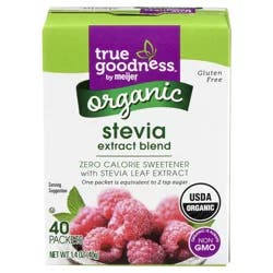 True Goodness Organic Stevia Extract Zero Calorie Sweetener