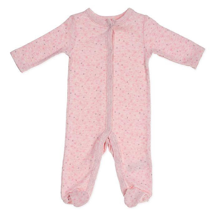 slide 1 of 1, Sterling Baby Preemie Star Footie - Pink, 1 ct