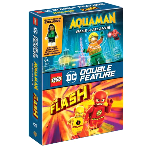 slide 1 of 1, LEGO DC Super Heroes: Aquaman: Rage of Atlantis / The Flash DVD with Figurine, 1 ct