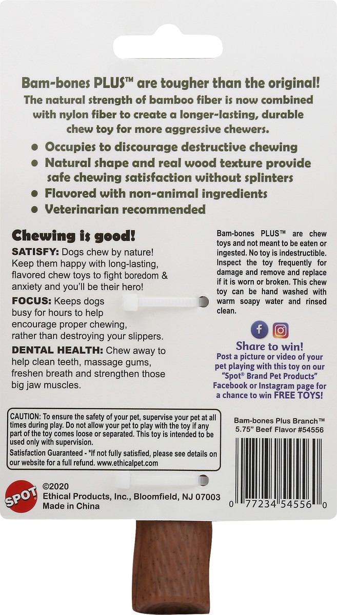 slide 7 of 9, SPOT 5.75 Inch Beef Flavor Dog Toy 1 ea, 1 ct