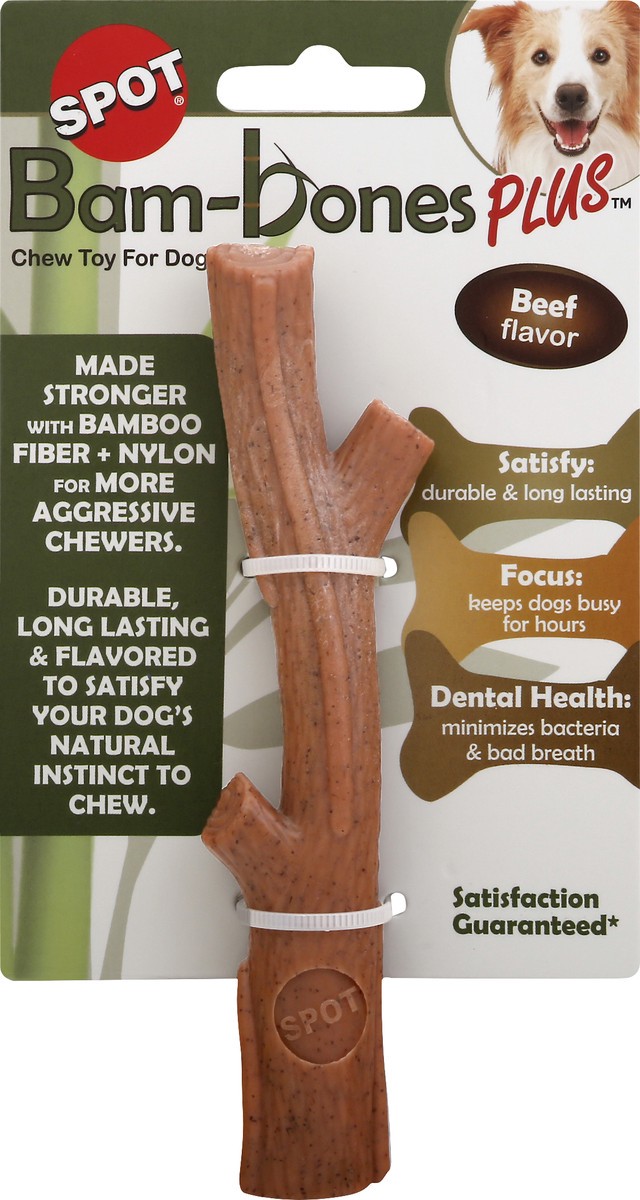 slide 1 of 9, SPOT 5.75 Inch Beef Flavor Dog Toy 1 ea, 1 ct