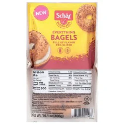 Schär Gluten-Free Pre-Sliced Everything Bagels 14.1 oz